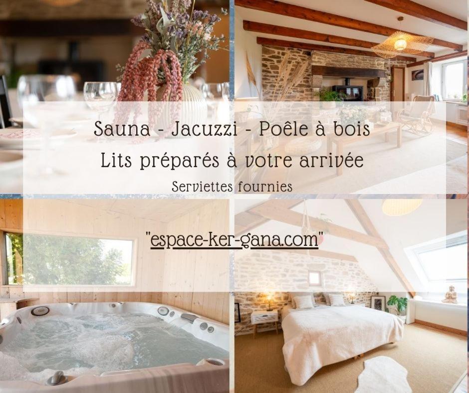 Ker Gana Sauna, Jacuzzi, Poele A Bois Plourin  외부 사진